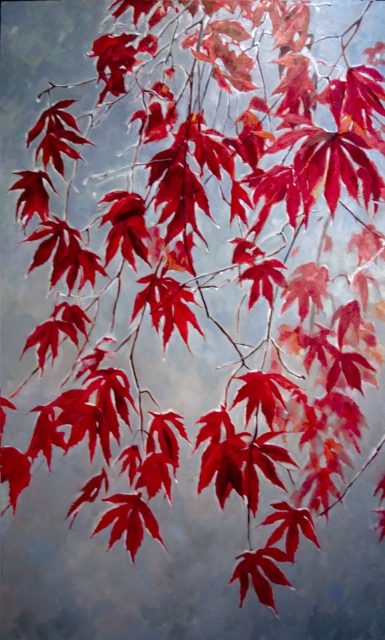 Winter Glaze - Oil Painting 36x60, painting by Elizabeth Ross